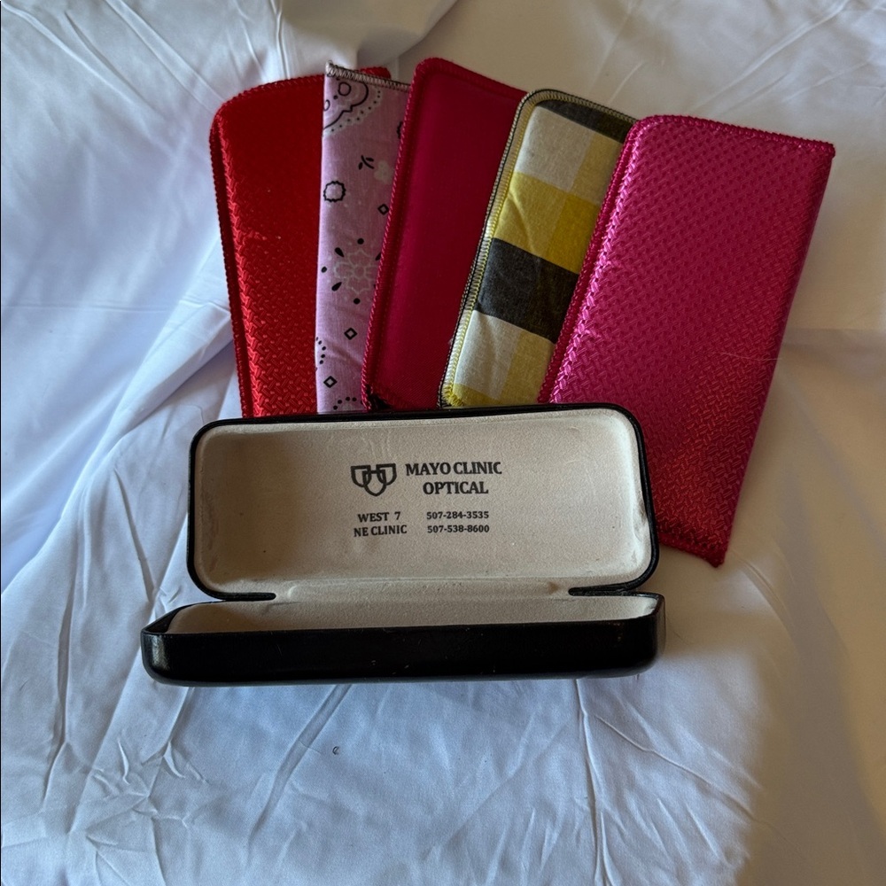 ★ Eyeglass Case Lot Reading Glasses Cases & Mayo Clinic Optical Case